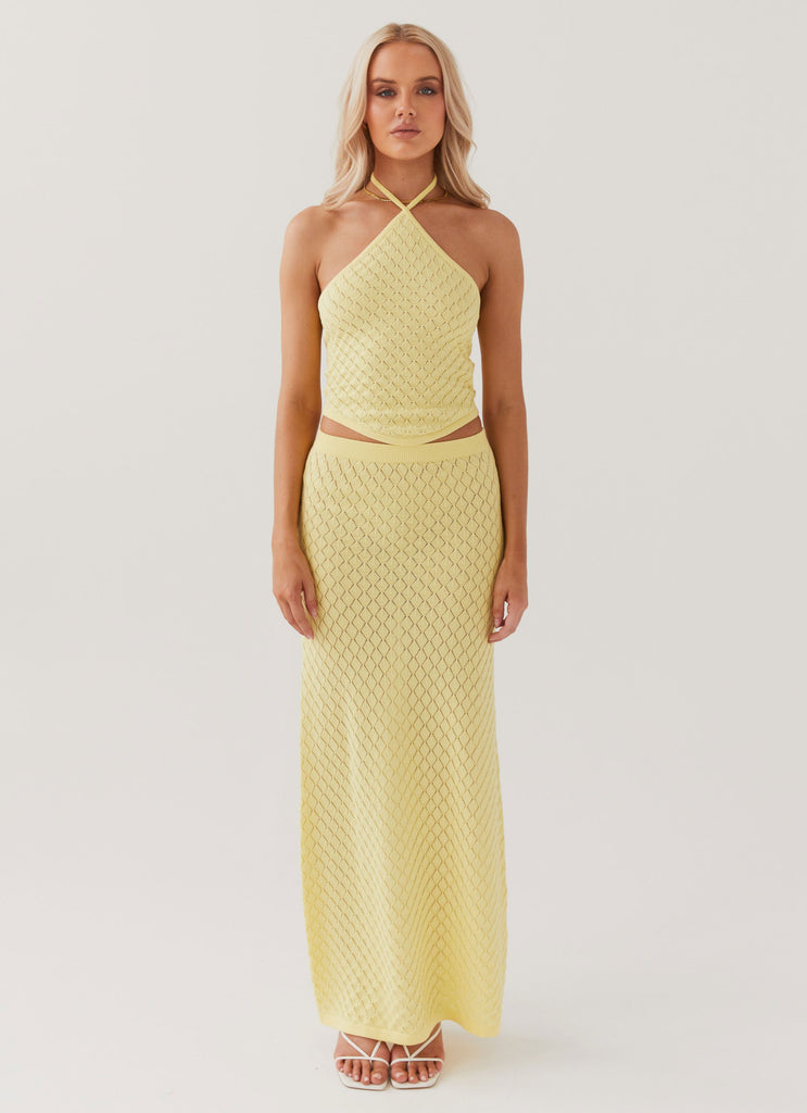 Collective Tops - Peppermayo Exclusive Amanza Knit Top - Lemon third image