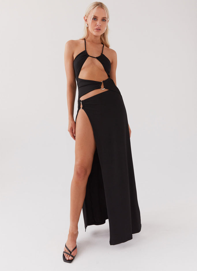 Peppermayo Exclusive My Mayhem Cut Out Maxi Dress - Black - View 1 | Shop Formal Dress