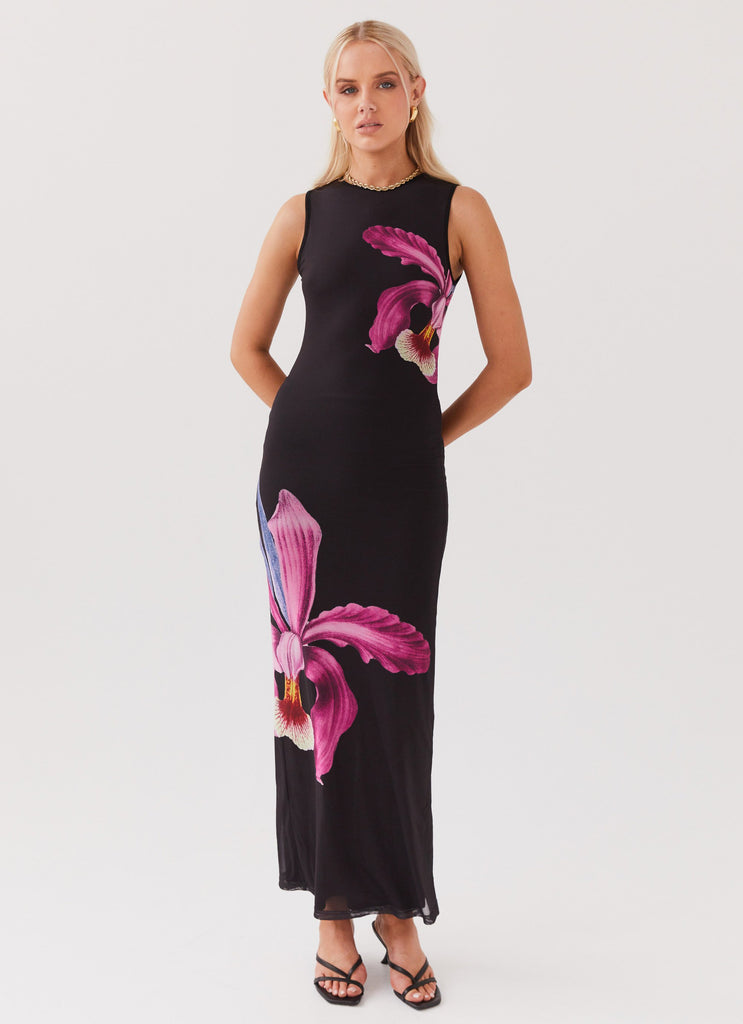 Collective Dress - Peppermayo Exclusive Main Moment Mesh Maxi Dress - Cosmo Floral image 1