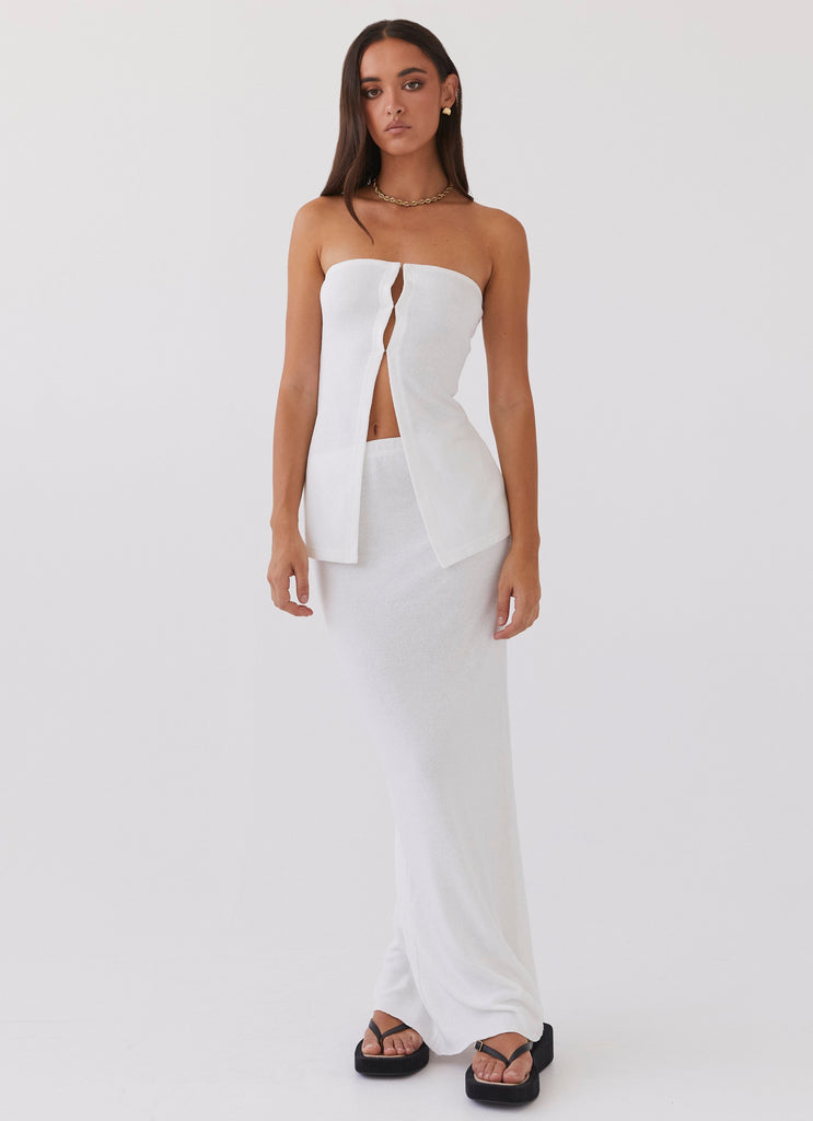 Collective Tops - Peppermayo Exclusive Delicate Lady Knit Top - White third image