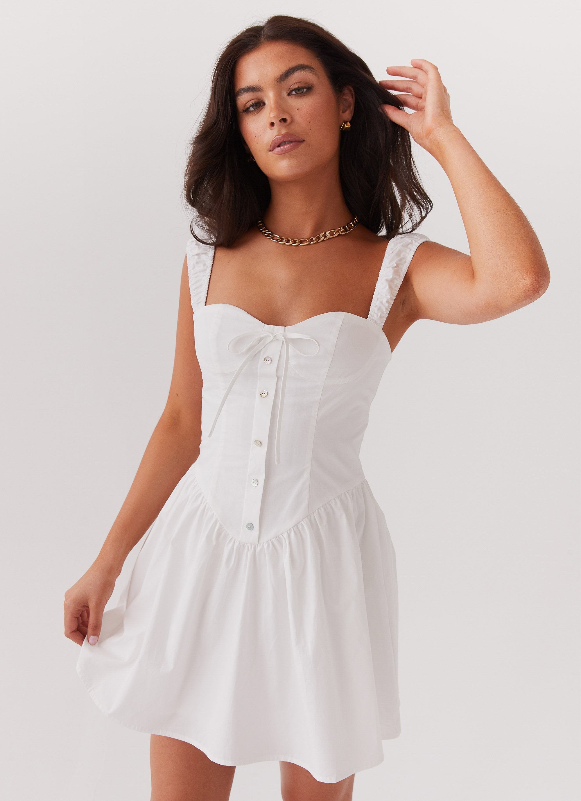 Rebel Heart Corset Dress - White – Peppermayo