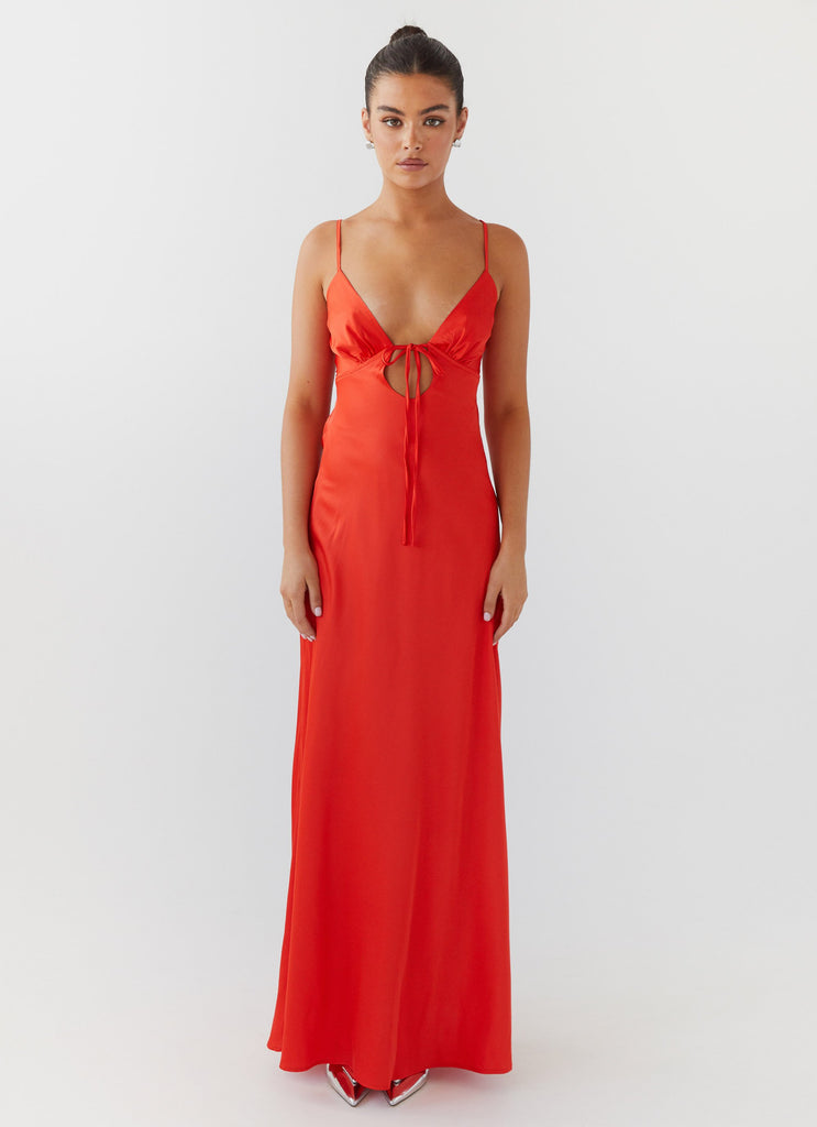 Collective Dress - Peppermayo Exclusive Flora Satin Maxi Dress - Citrus image 3