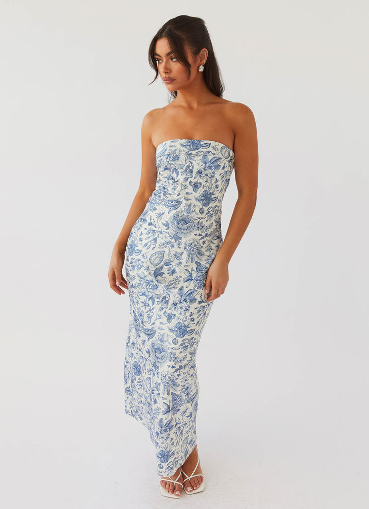 Summer Lover Maxi Dress - Blue Paisley