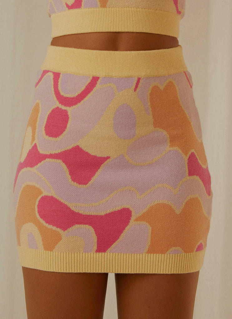 New Dreams Knit Skirt - Psychedelic - Peppermayo
