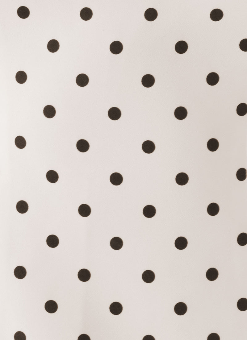 Aaliyah Bustier Top - Cream Polka Dot
