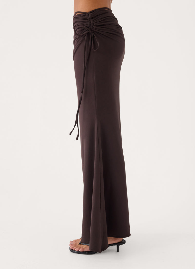 Afterlight Maxi Skirt - Chocolate