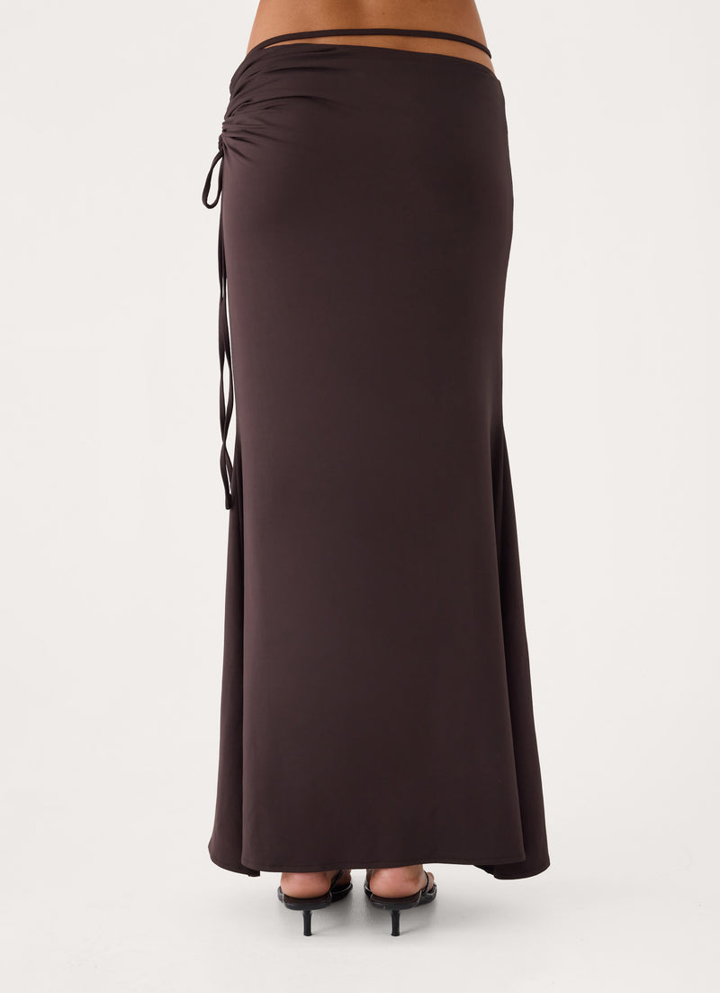 Afterlight Maxi Skirt - Chocolate