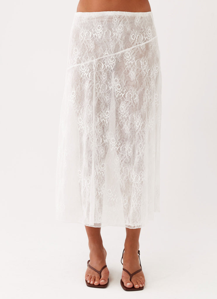 Alara Midi Skirt - White