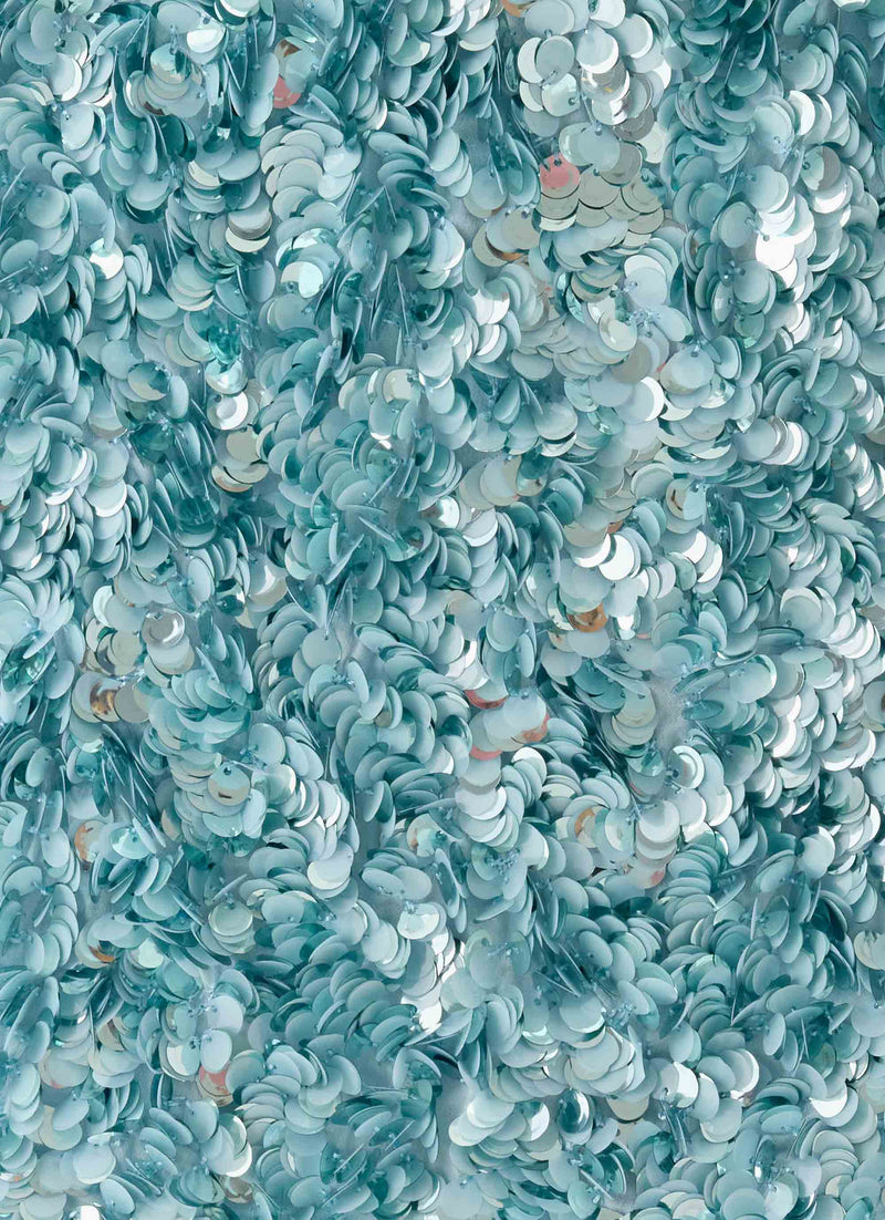 Alayna Sequin Mini Skirt - Aqua