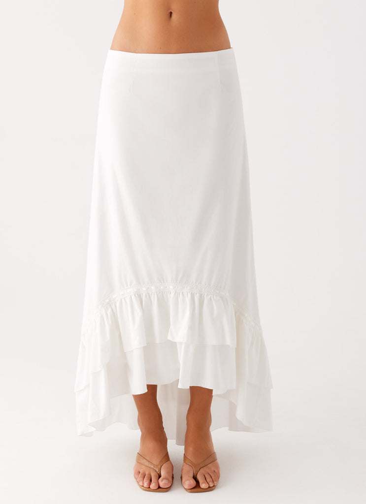 Alessandra Maxi Skirt White 5 Peppermayo