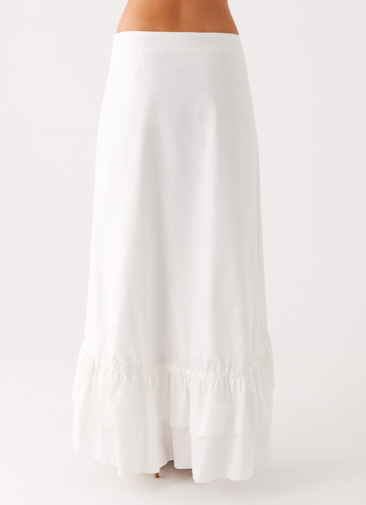 Alessandra Maxi Skirt White 6 Peppermayo