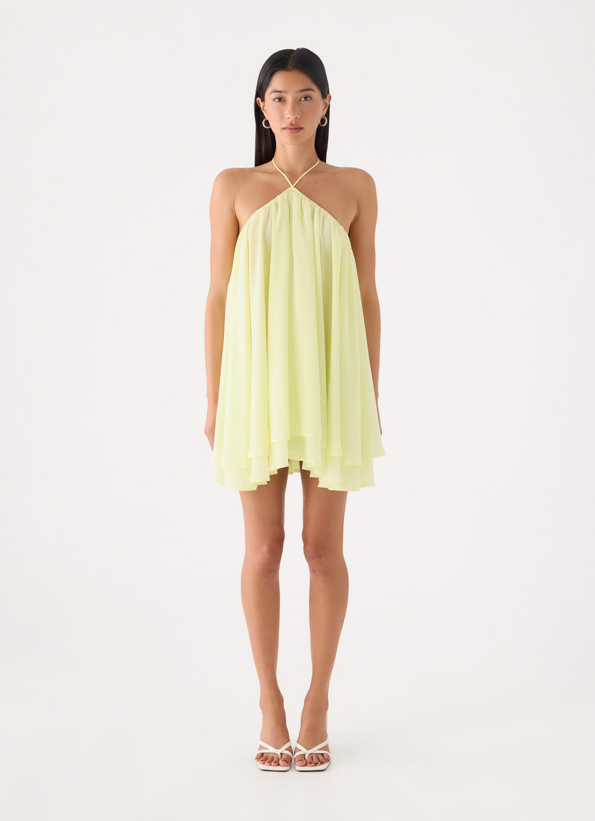 Alicelle Halter Mini Dress - Yellow