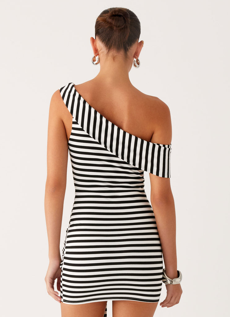 All Day Mini Dress - Black White Stripe Peppermayo All Day Mini Dress - Black White Stripe Peppermayo