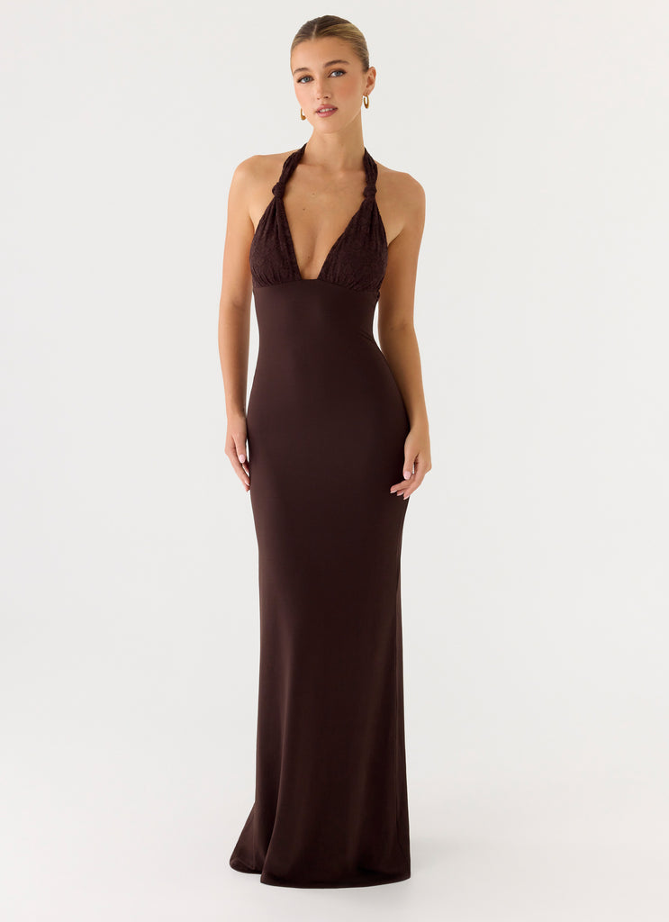 All I Need Maxi Dress - Chocolate