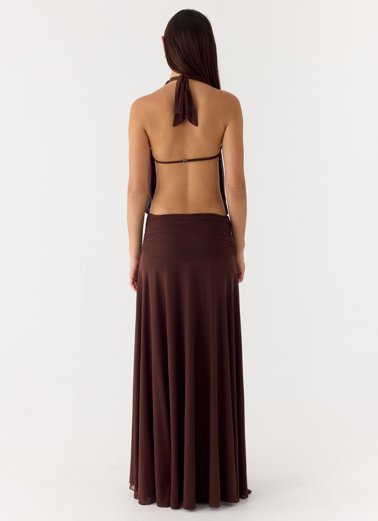 All This Aura Maxi Dress - Chocolate