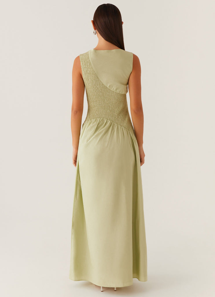 Altitude Shirred Maxi Dress - Pastel Green Peppermayo Altitude Shirred Maxi Dress - Pastel Green Peppermayo