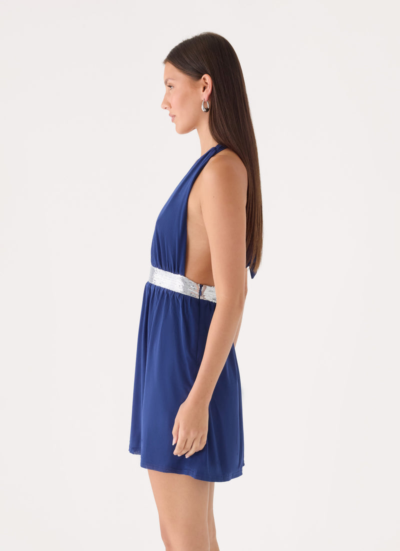 Alyvia Mini Dress - Rich Blue