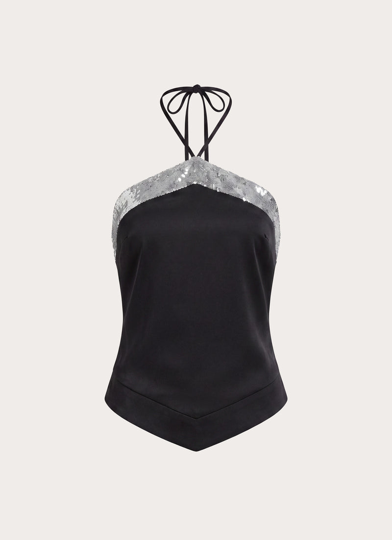 Alyxa Halter Top - Black