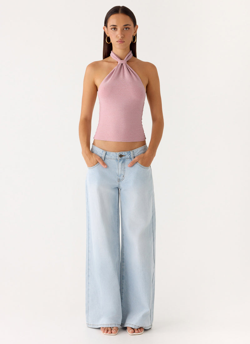 Amber Light Top - Pink