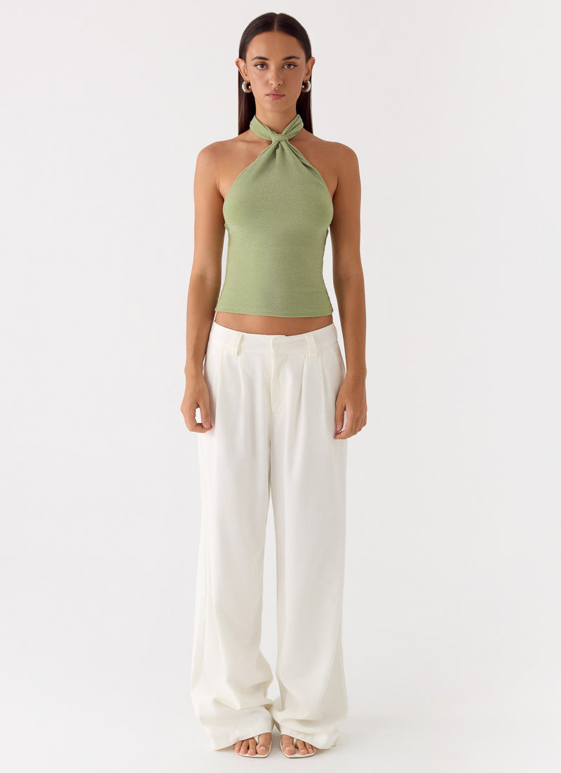 Amber Light Top - Sage