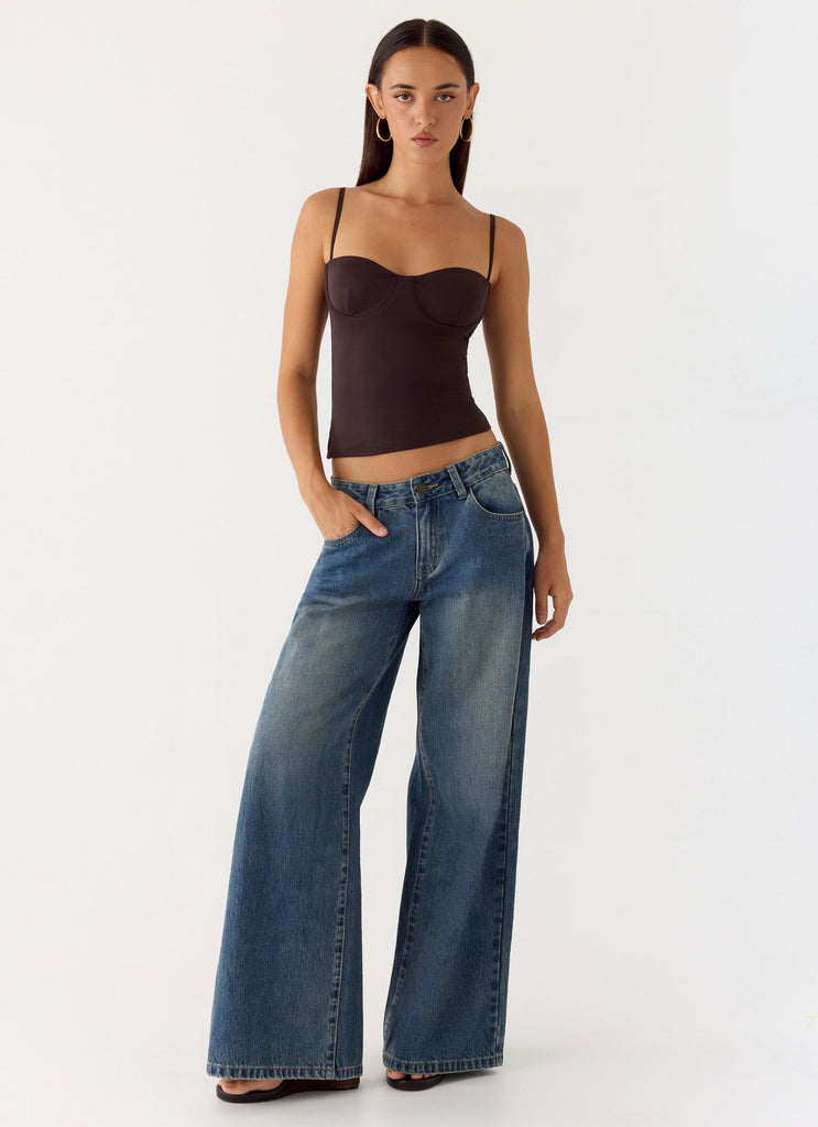 Ame Underwire Top - Chocolate