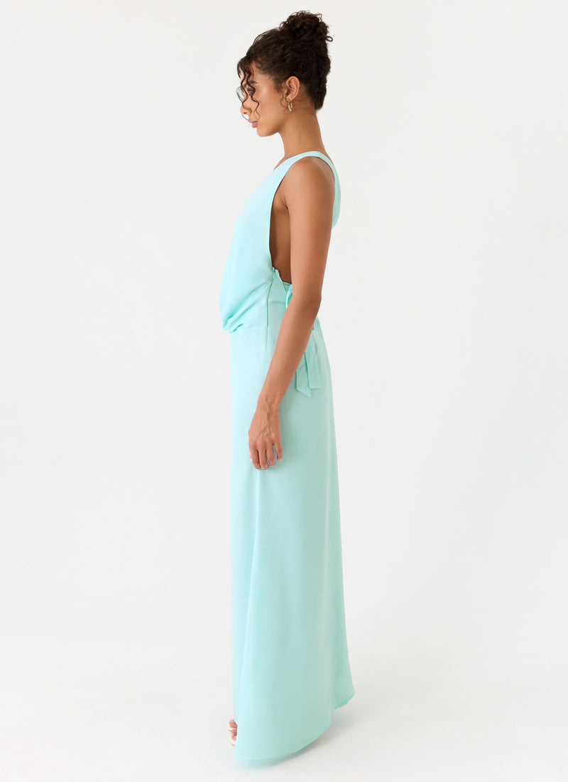 Analia Maxi Dress - Aqua