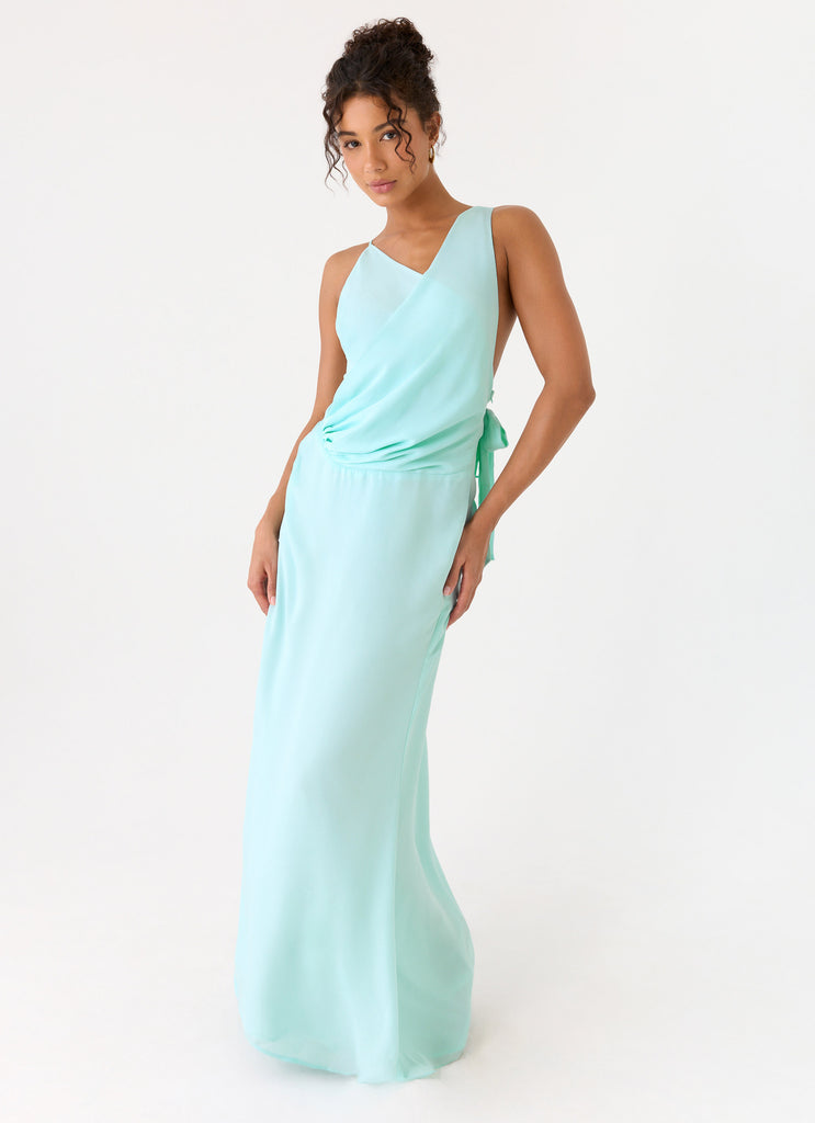 Analia Maxi Dress - Aqua