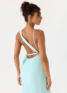 Analia Maxi Dress - Aqua