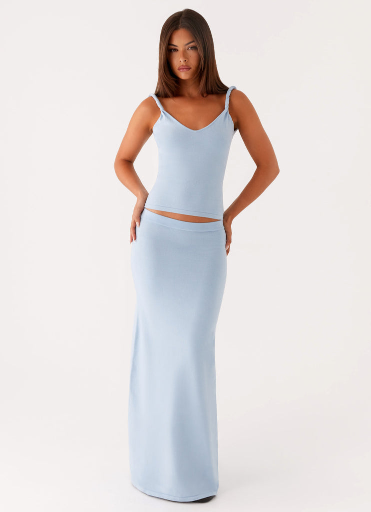Anastasia Knit Top - Blue