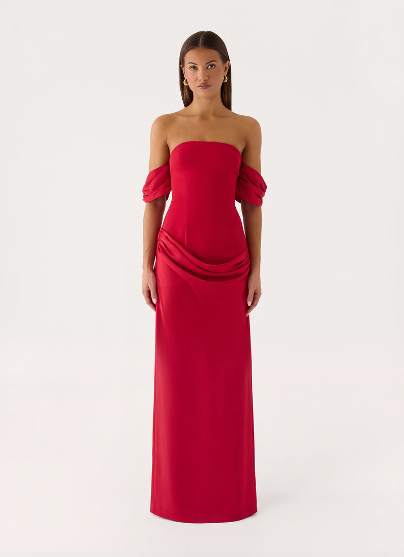 Anavelle Maxi Dress - Pomegranate Red