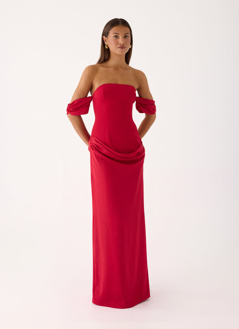 Anavelle Maxi Dress - Pomegranate Red