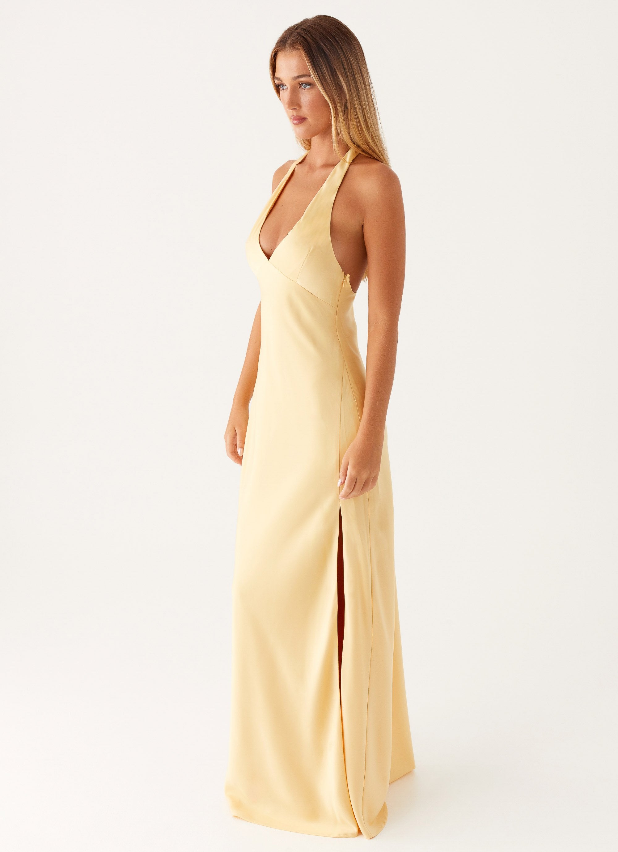 Angie Maxi Dress - Yellow – Peppermayo
