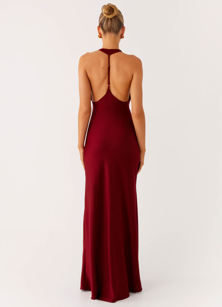 Angie Maxi Dress - Burgundy