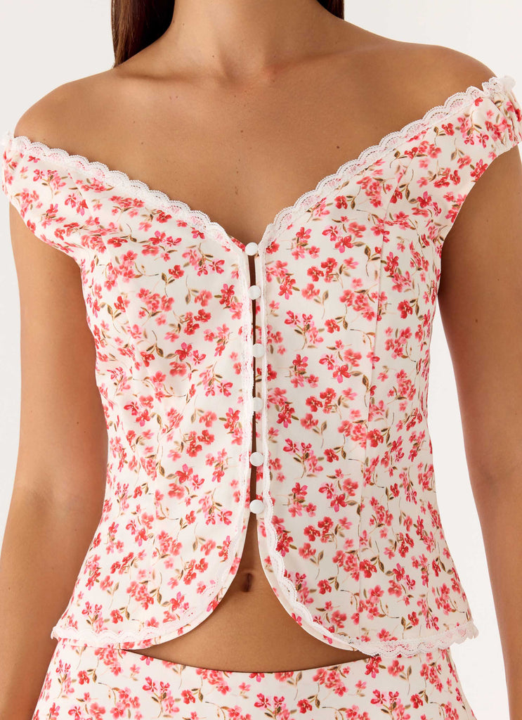 Anja Top - Porcelain Rose