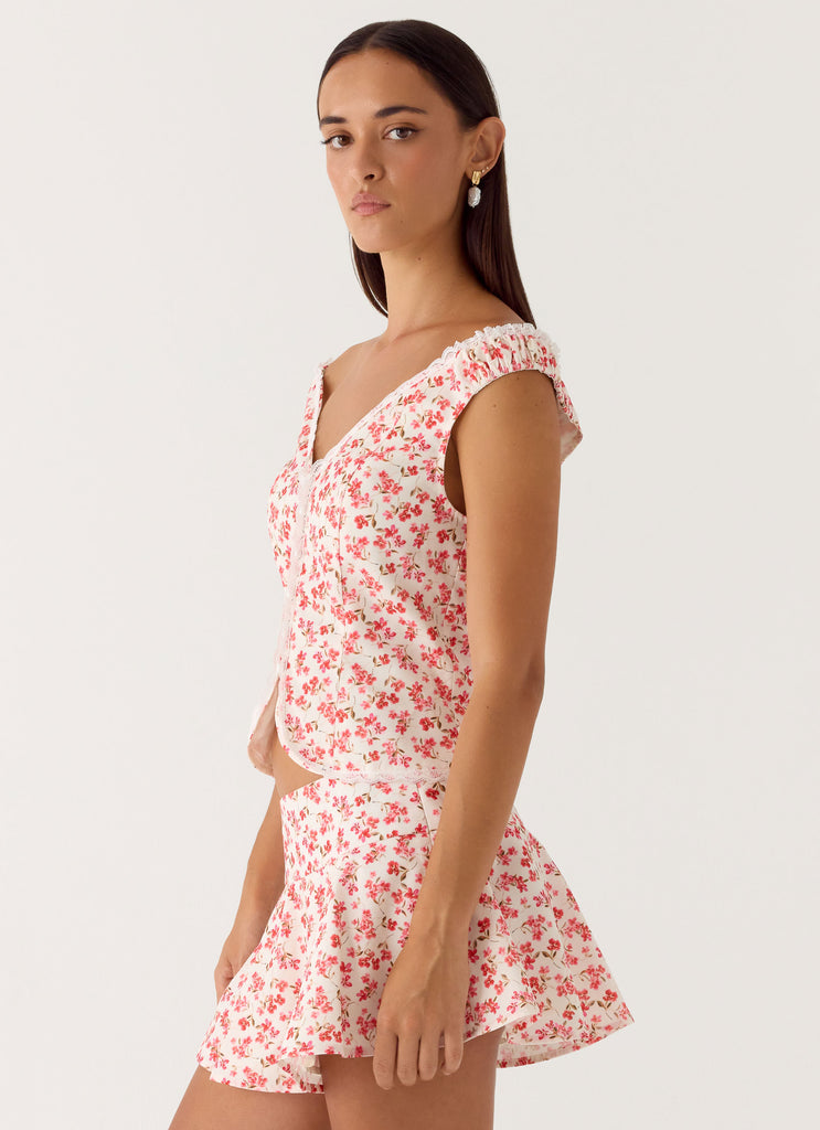 Anja Top - Porcelain Rose