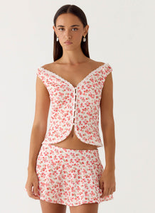 Anja Top - Porcelain Rose