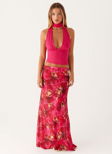 Ashley Maxi Skirt - Orchid Pink