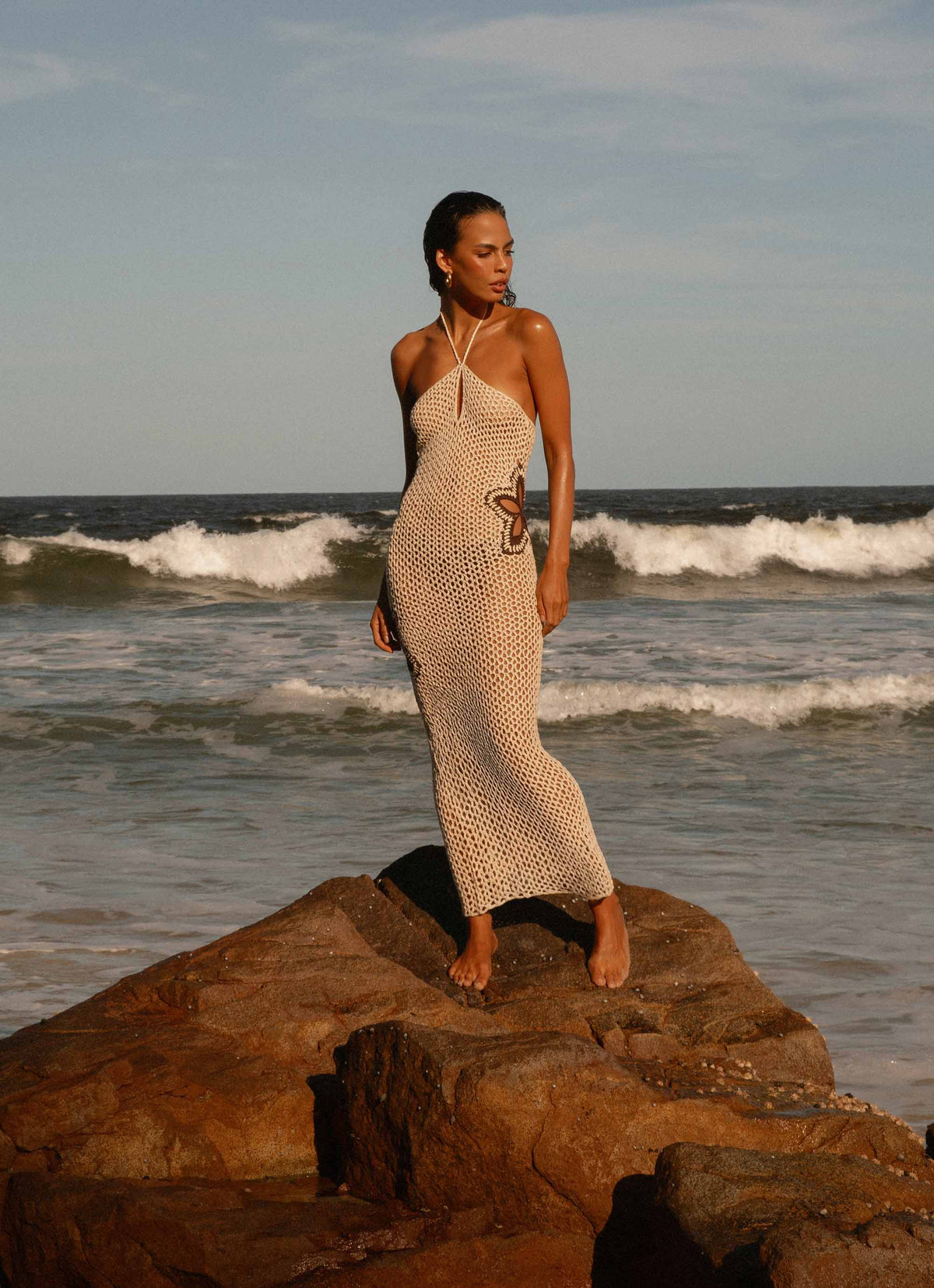 Aster Crochet Maxi Dress