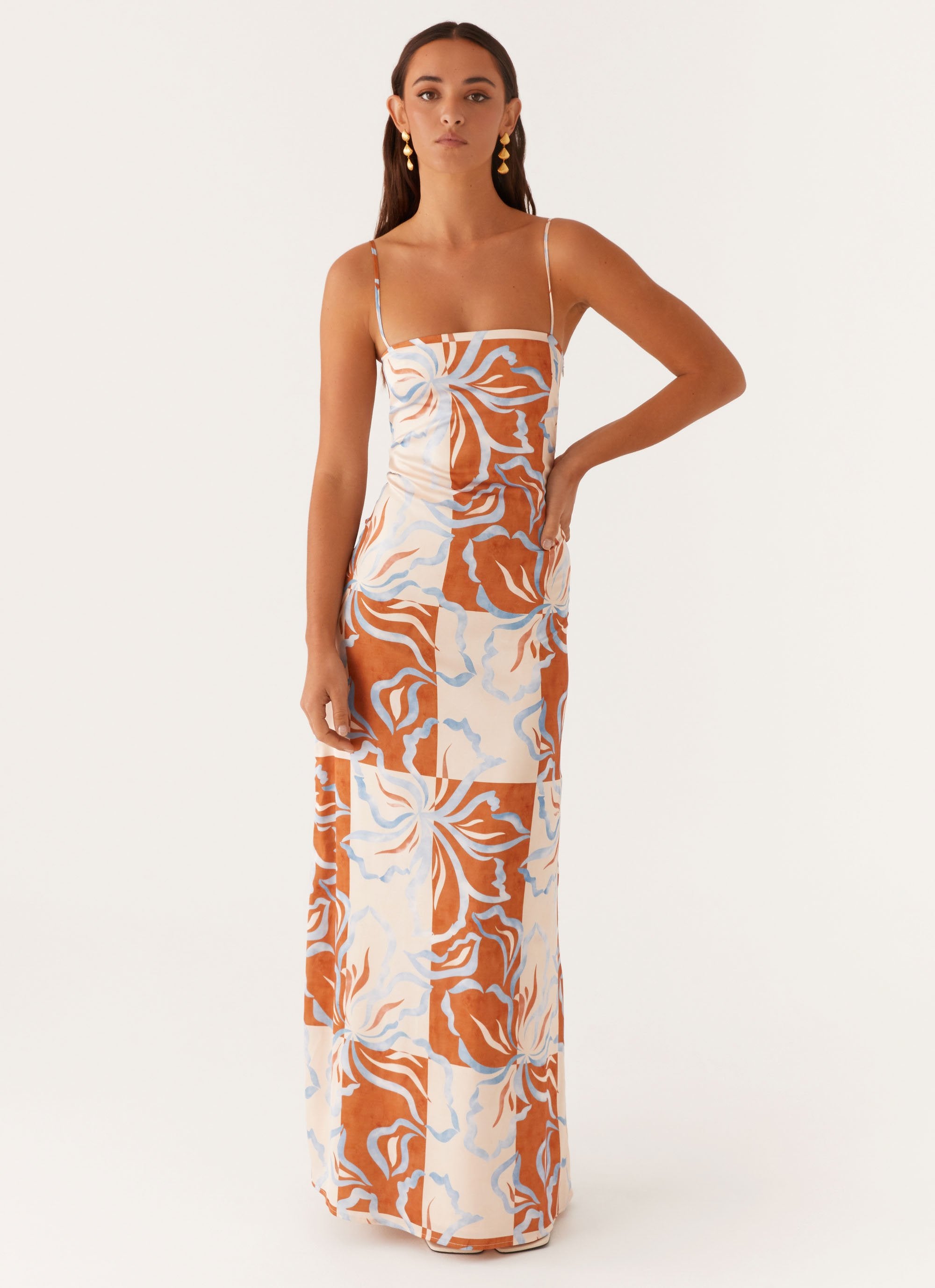 Aster Maxi Dress - Maroon main image 0