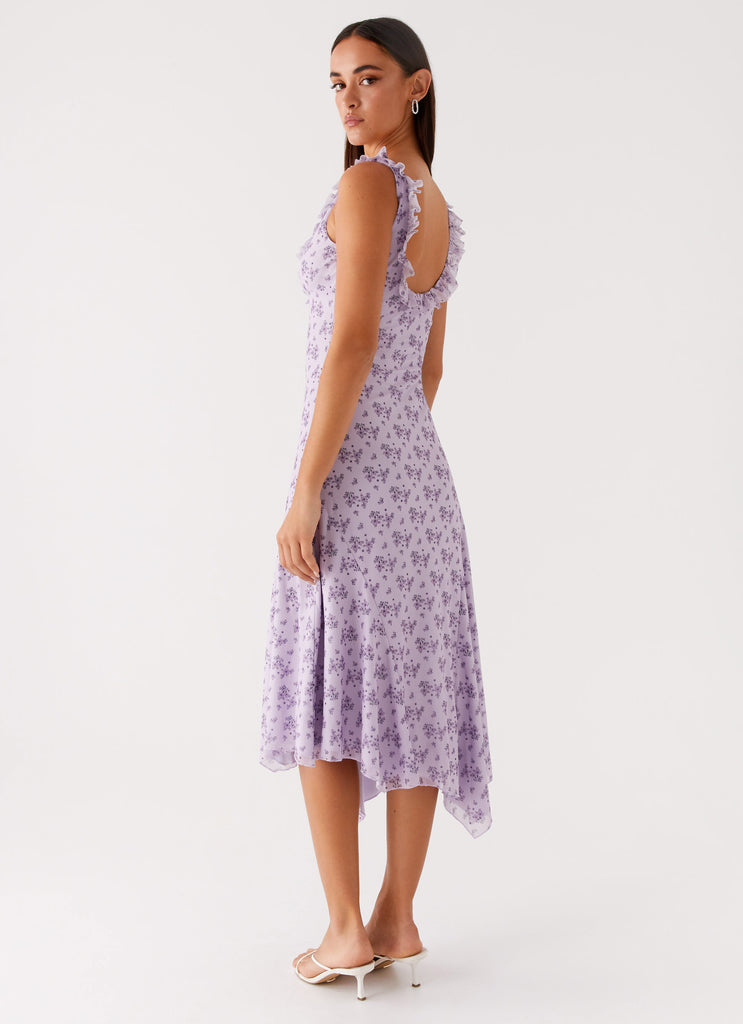 Asteri Midi Dress Lavender Meadow 3 Peppermayo