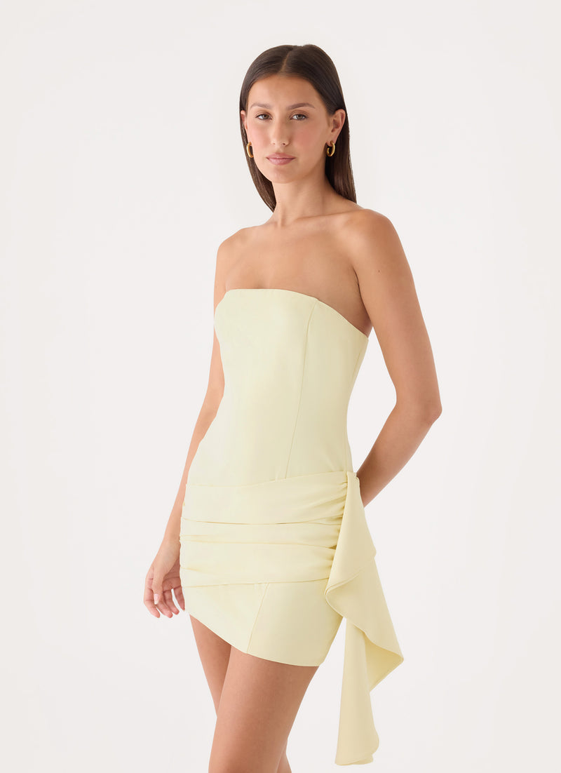 Atheia Mini Dress - Yellow