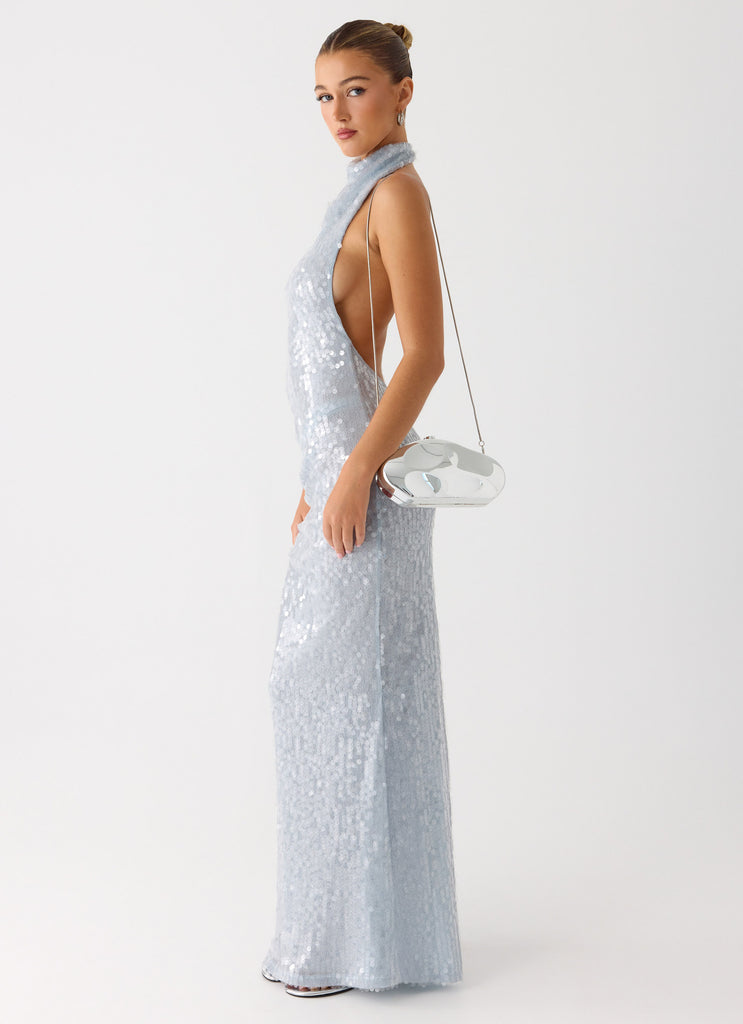 Aveline Clutch Bag - Silver