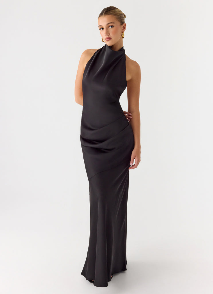 peppermayo halter dress Alicia Satin Halter Mini Dress