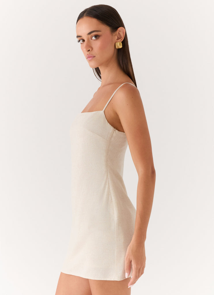 Bailee Mini Dress - Oatmeal