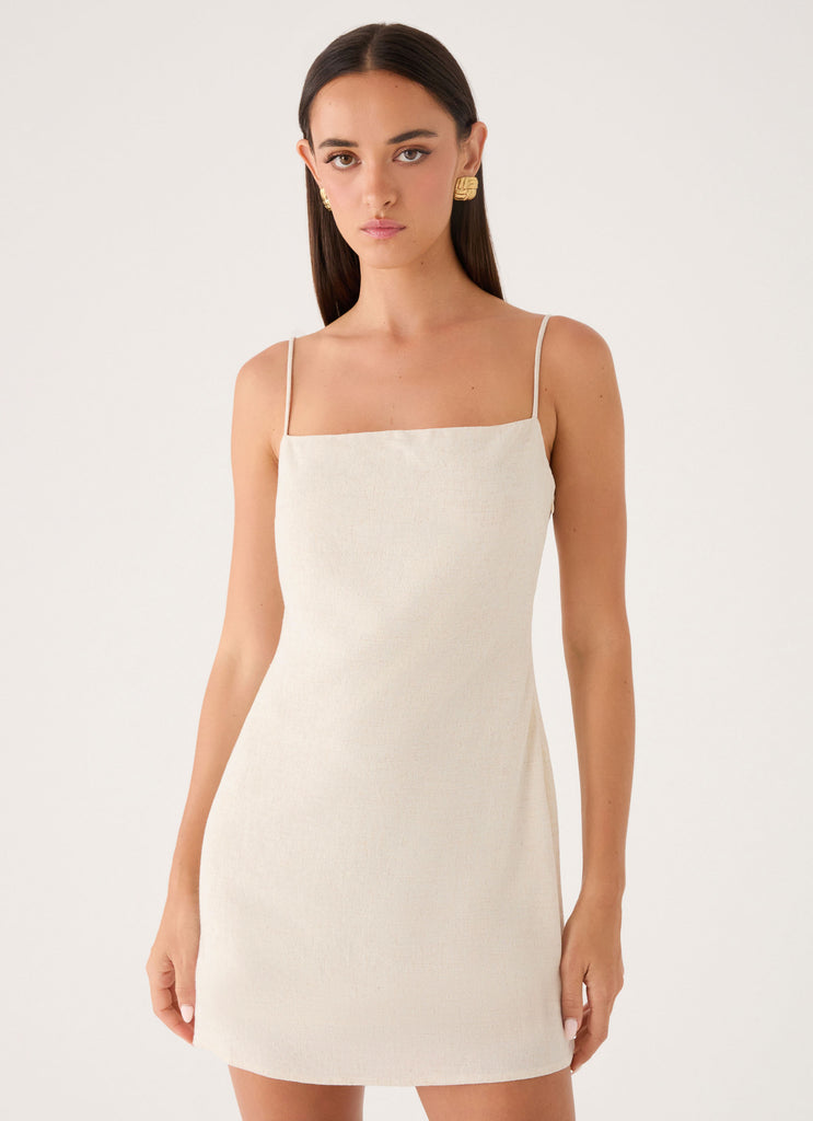 Bailee Mini Dress - Oatmeal