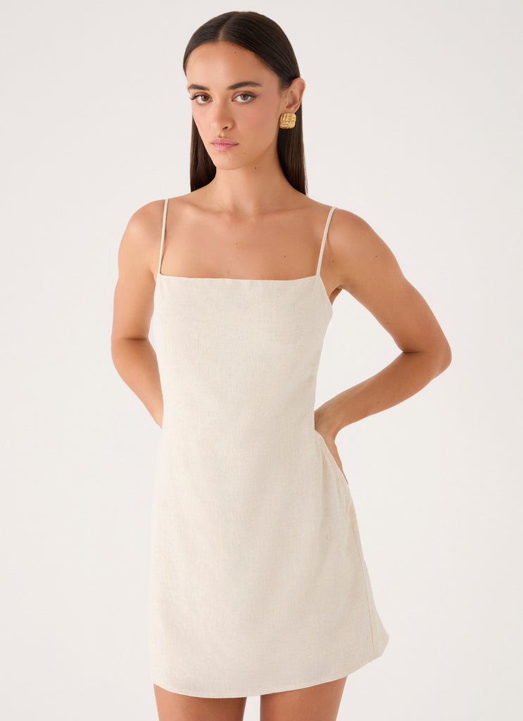 Bailee Mini Dress - Oatmeal