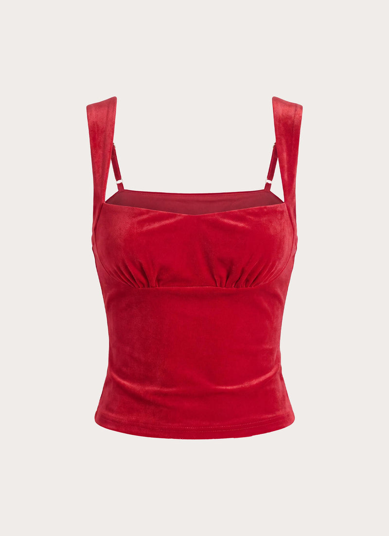 Basmaya Bustier Top - Chilli Red
