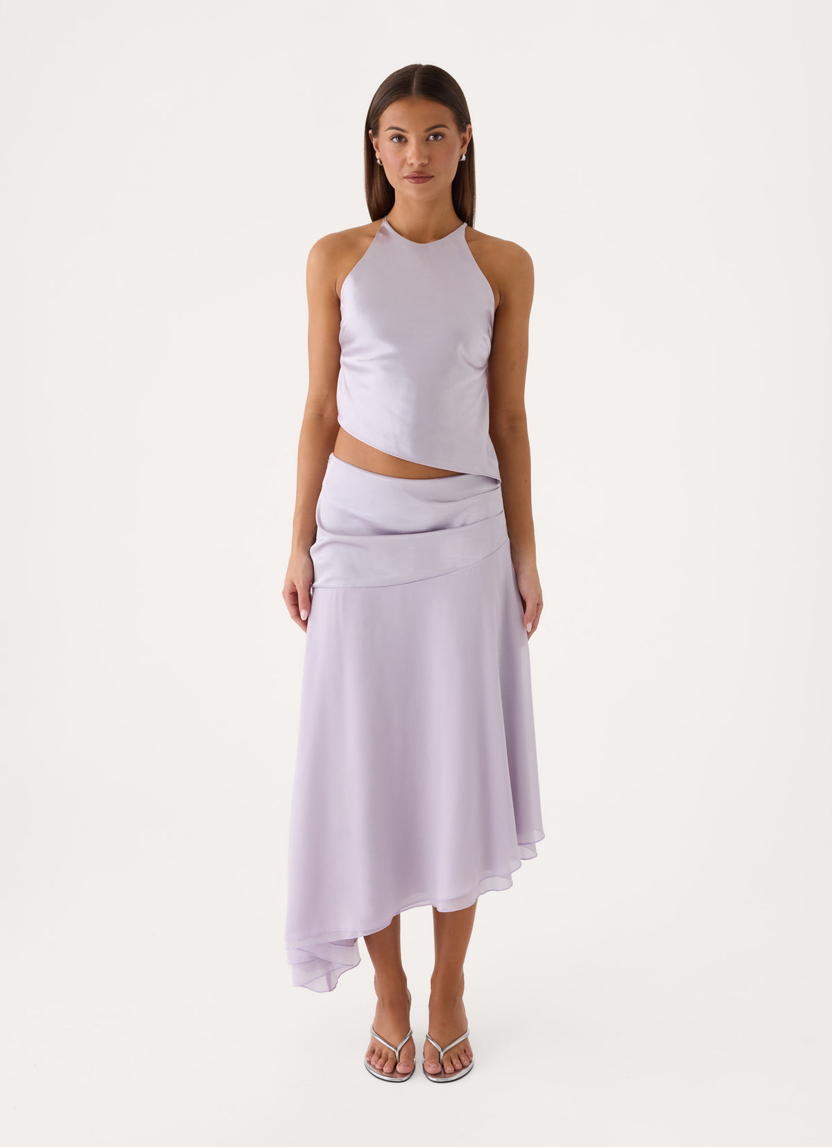 Be My Twilight Midi Skirt - Pale Lavender
