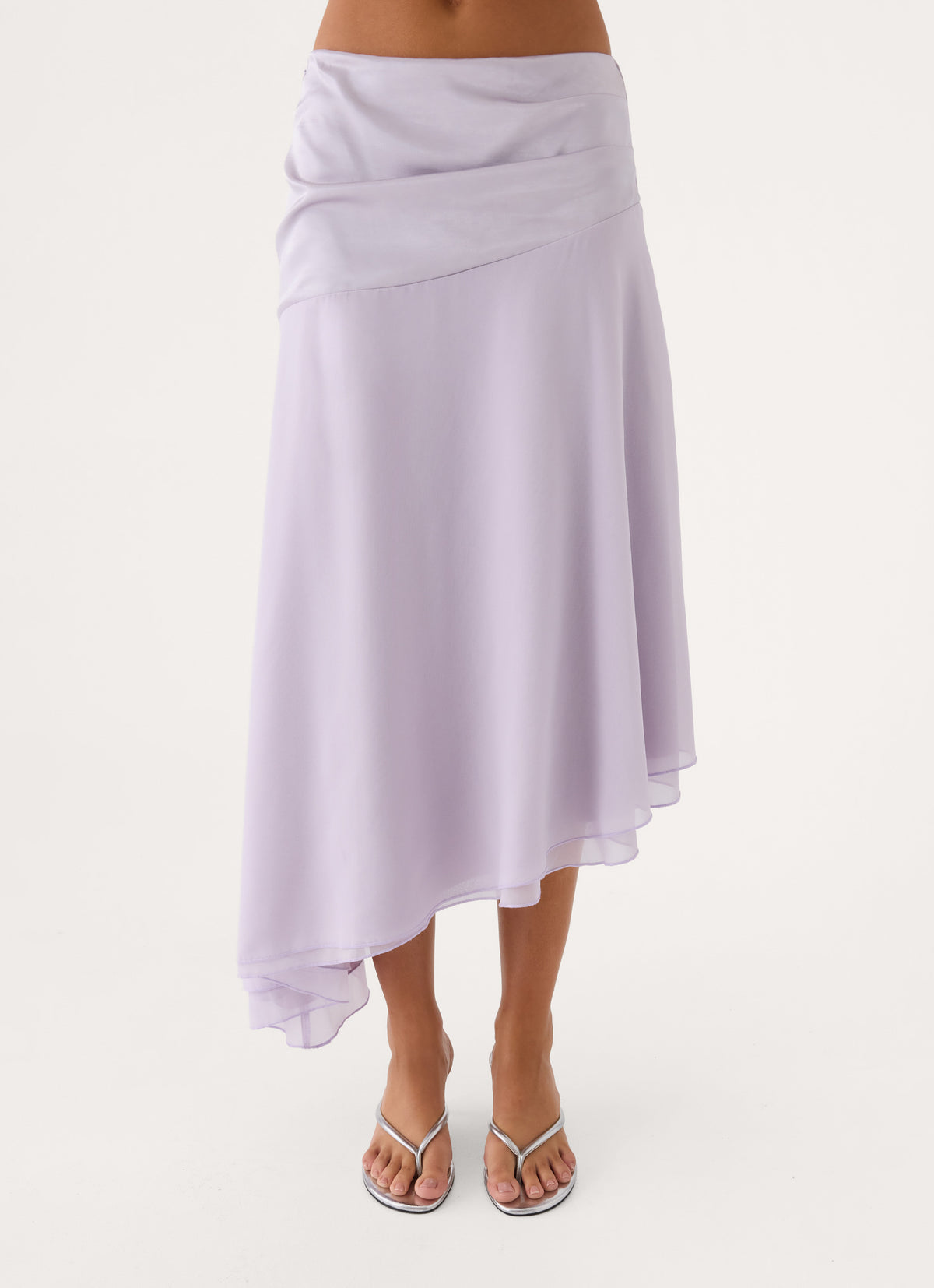 Be My Twilight Midi Skirt - Pale Lavender