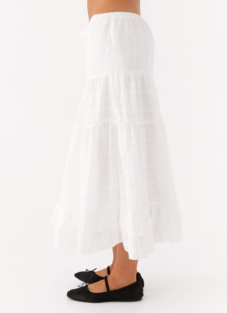 Skirt Frill White Dress Raleigh White Ruffle Maxi Skirt Beginning